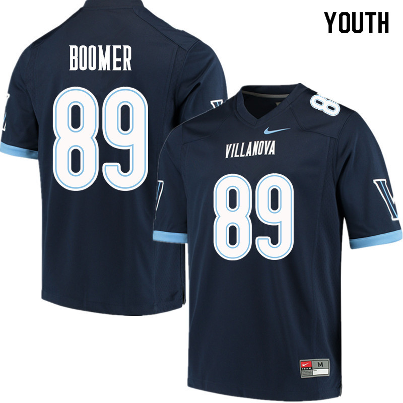 Youth #89 Jack Boomer Villanova Wildcats College Football Jerseys Sale-Navy